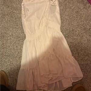 Elegant White Ruffled Dress